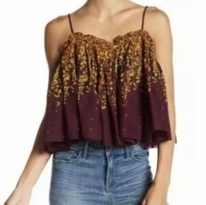 NWT Intimately Free People Floral Print Cami Top sz M